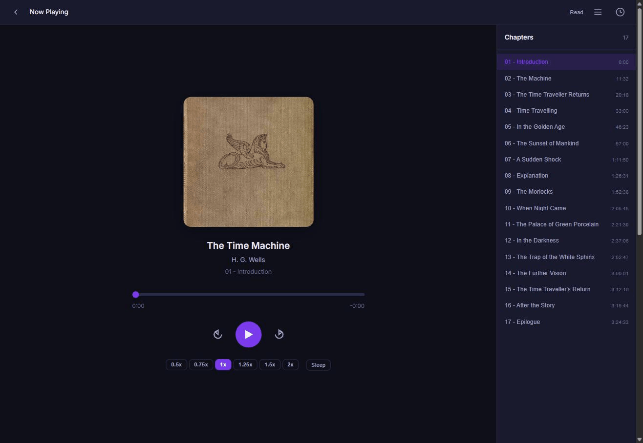 Audio player with the switch-to-reader control